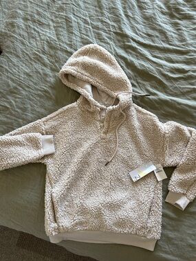 Zella NWT sherpa hoodie, size S